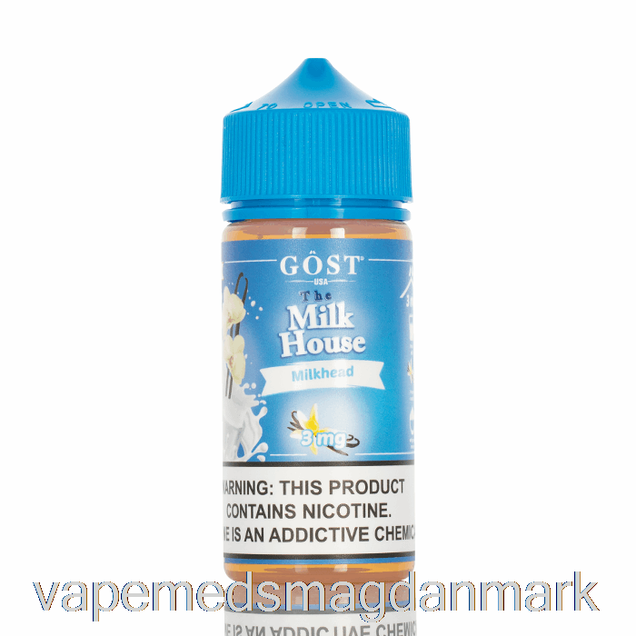 Vape Uden Nikotin Milkhead - Mælkehuset - Gost Vapor - 100ml 6mg